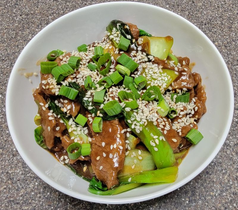 Stir Fry Beef with Bok Choy