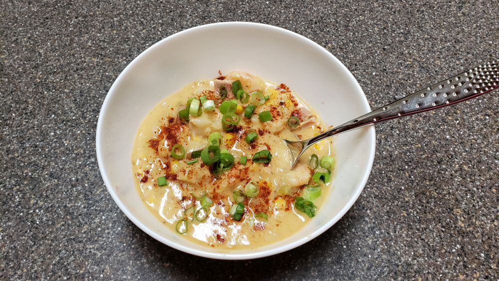 Shrimp, Corn, &
                        Potato Chowder
