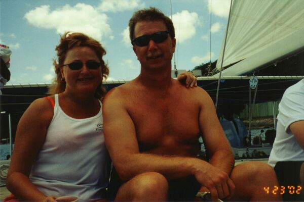 Susan & I going to Dunn's River Falls
