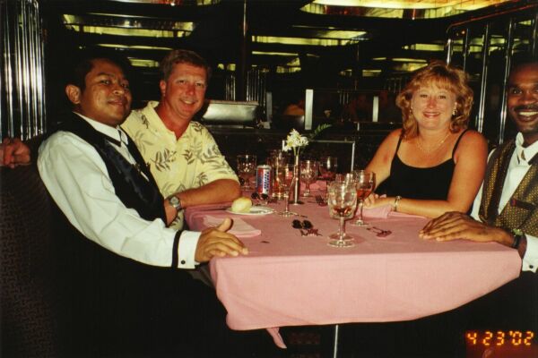 Susan & I at dinner