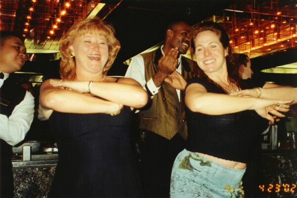 Susan & Janette dancing