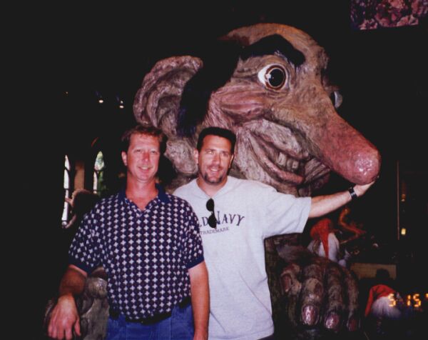 My cousin Eric & I at Epcot