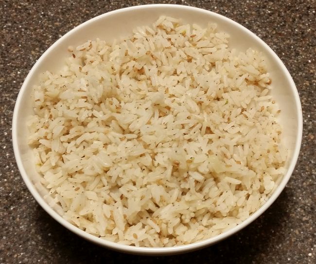 Garlic, Ginger and Sesame
                              Jasmine Rice
