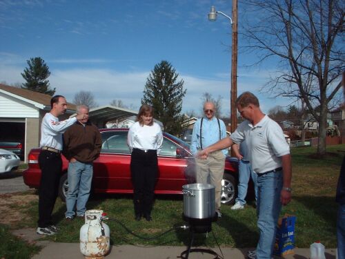 Frying the turkey