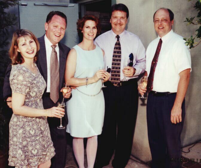 Friends at the wedding